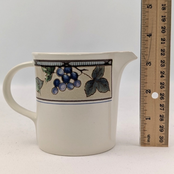 Vintage Mikasa Garden Harvest Creamer Stoneware Farmhouse Cottage Retro NWOT